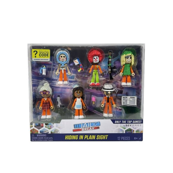 DevSeries Jailbreak Hiding In Plain Sight 6 Action Figures & Virtual Item ROBLOX - Picture 8 of 8